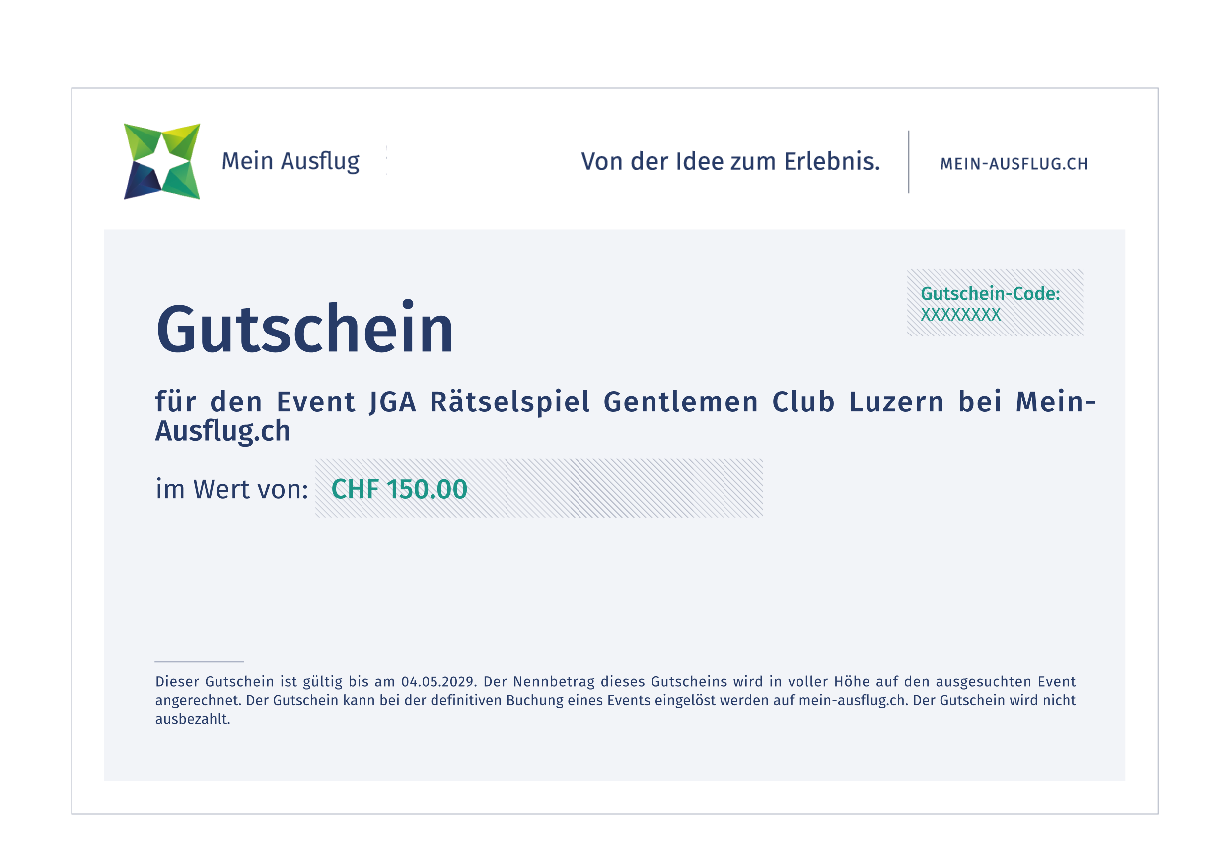 JGA Rätselspiel Gentlemen Club Luzern