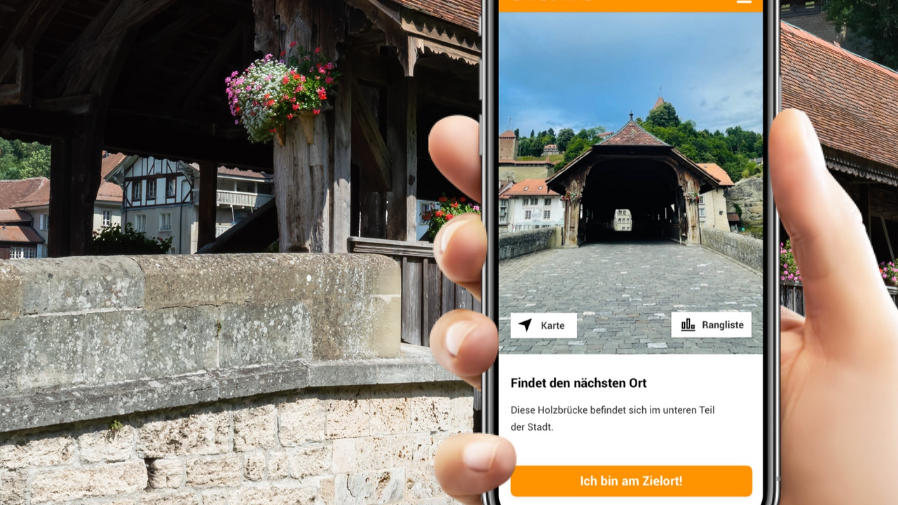 Entfesselt den Teamgeist! In dieser selbst geführten Schnitzeljagd erkundet ihr die wunderschöne Stadt Fribourg auf spielerische Weise. Stärkt eure Teamkommunikation und löst gemeinsam knifflige Rätsel, während ihr faszinierende Fakten über die Stadt erfahrt. Die App-basierte Schnitzeljagd durch eine der vielen schönen Städte weltweit ist genau die richtige Idee für euren nächsten Gruppenausflug.