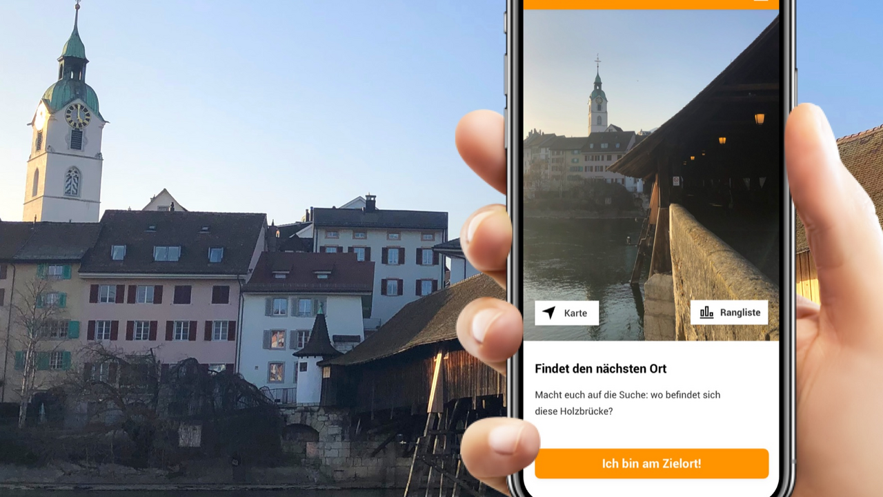 Spannende Schnitzeljagd im Team in Olten Entfesselt den Teamgeist! In dieser selbst geführten Schnitzeljagd erkundet ihr die wunderschöne Stadt Olten auf spielerische Weise. Stärkt eure Teamkommunikation und löst gemeinsam knifflige Rätsel, während ihr faszinierende Fakten über die Stadt erfahrt. Die App-basierte Schnitzeljagd durch eine der vielen schönen Städte weltweit ist genau die richtige Idee für euren nächsten Gruppenausflug.