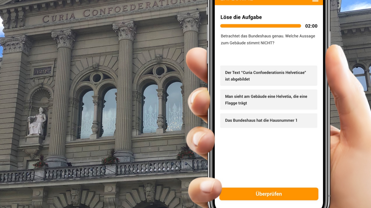 Spannende Schnitzeljagd im Team in Bern Entfesselt den Teamgeist! In dieser selbst geführten Schnitzeljagd erkundet ihr die wunderschöne Stadt Bern auf spielerische Weise. Stärkt eure Teamkommunikation und löst gemeinsam knifflige Rätsel, während ihr faszinierende Fakten über die Stadt erfahrt. Die App-basierte Schnitzeljagd durch eine der vielen schönen Städte weltweit ist genau die richtige Idee für euren nächsten Gruppenausflug.