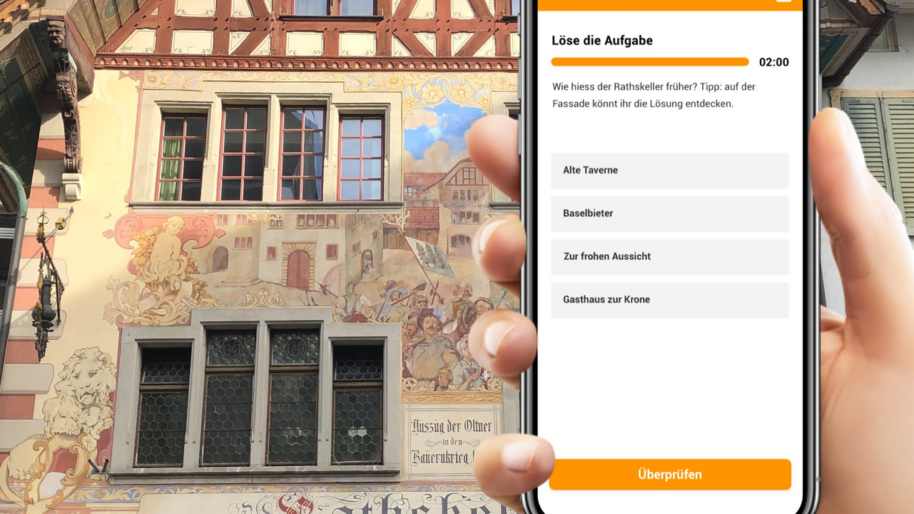 Entfesselt den Teamgeist! In dieser selbst geführten Schnitzeljagd erkundet ihr die wunderschöne Stadt Olten auf spielerische Weise. Stärkt eure Teamkommunikation und löst gemeinsam knifflige Rätsel, während ihr faszinierende Fakten über die Stadt erfahrt. Die App-basierte Schnitzeljagd durch eine der vielen schönen Städte weltweit ist genau die richtige Idee für euren nächsten Gruppenausflug.