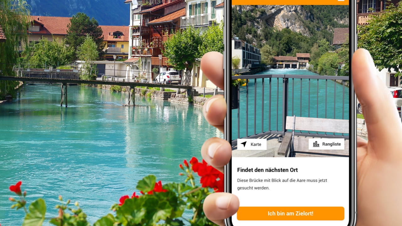 Entfesselt den Teamgeist! In dieser selbst geführten Schnitzeljagd erkundet ihr die wunderschöne Stadt Interlaken auf spielerische Weise. Stärkt eure Teamkommunikation und löst gemeinsam knifflige Rätsel, während ihr faszinierende Fakten über die Stadt erfahrt. Die App-basierte Schnitzeljagd durch eine der vielen schönen Städte weltweit ist genau die richtige Idee für euren nächsten Gruppenausflug.