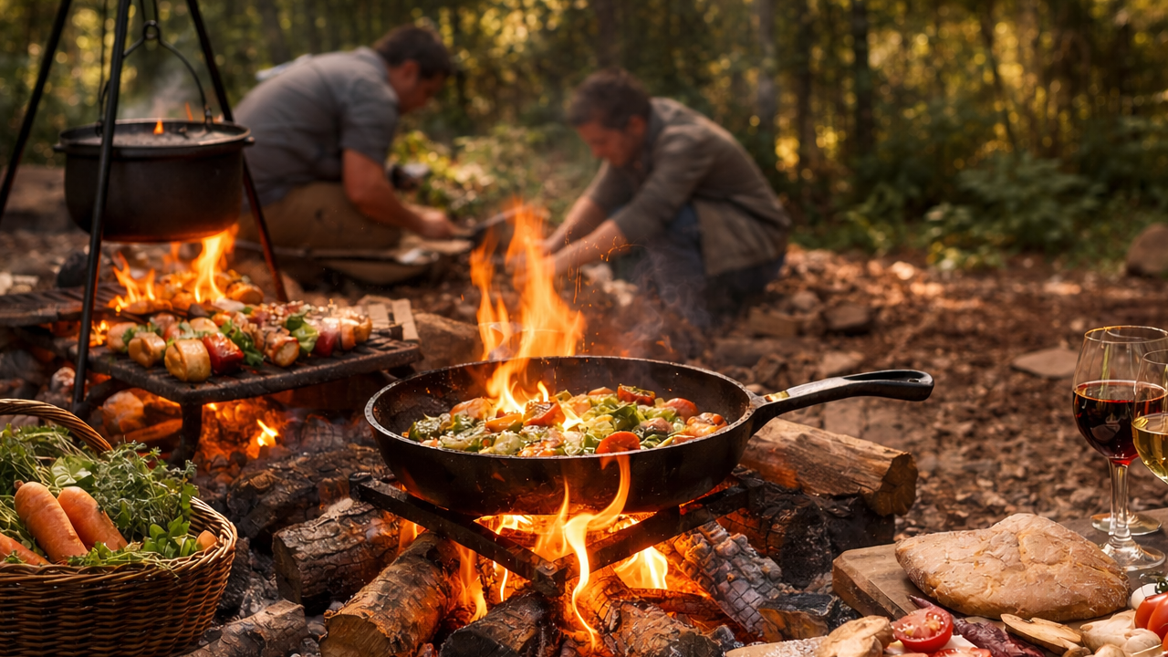 Raus aus dem Alltag, rein in die Natur. Beim gemeinsamen Kochen auf dem Feuer im Wald erlebt Ihr Team Zusammenarbeit einmal anders. Aus einfachen, natürlichen Zutaten entsteht Schritt für Schritt ein gemeinsames Menü – zubereitet über offenem Feuer. Dabei sind Teamwork, Kreativität und Kommunikation gefragt: Feuer entfachen, Zutaten vorbereiten, gemeinsam kochen und anschliessend das selbstgemachte Essen in der Natur geniessen. Das Erlebnis verbindet, entschleunigt und schafft Raum für echten Austausch. Ein Teamevent, das lange in Erinnerung bleibt – authentisch, ursprünglich und voller Genuss.