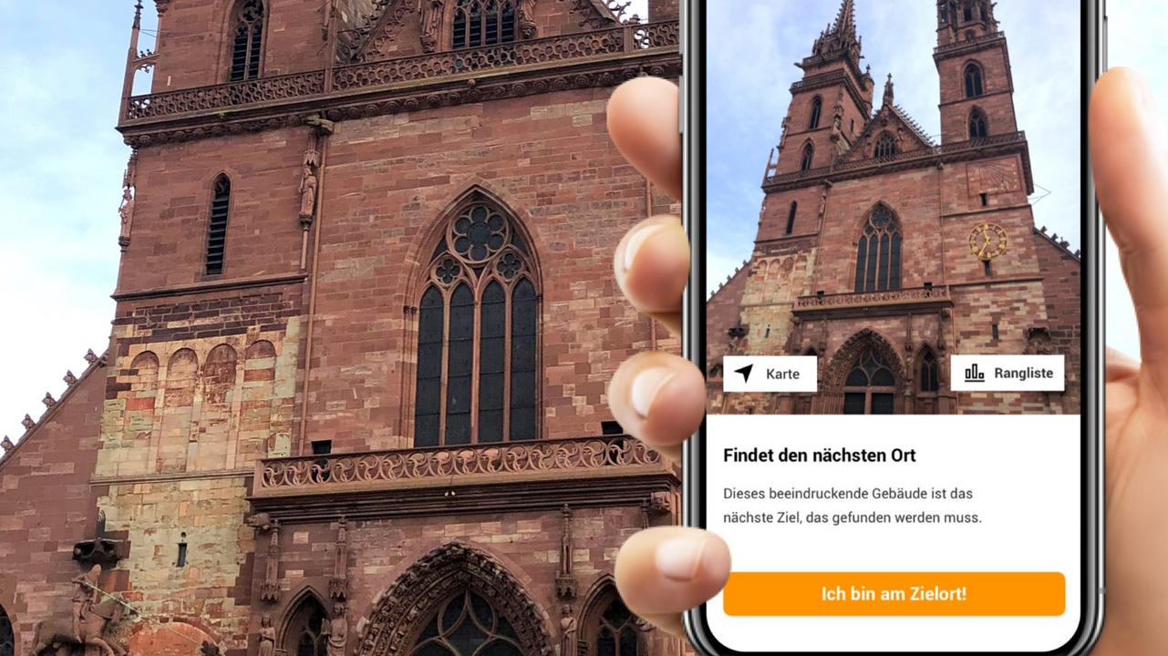 Spannende Schnitzeljagd im Team in Basel Entfesselt den Teamgeist! In dieser selbst geführten Schnitzeljagd erkundet ihr die wunderschöne Stadt Basel auf spielerische Weise. Stärkt eure Teamkommunikation und löst gemeinsam knifflige Rätsel, während ihr faszinierende Fakten über die Stadt erfahrt. Die App-basierte Schnitzeljagd durch eine der vielen schönen Städte weltweit ist genau die richtige Idee für euren nächsten Gruppenausflug.