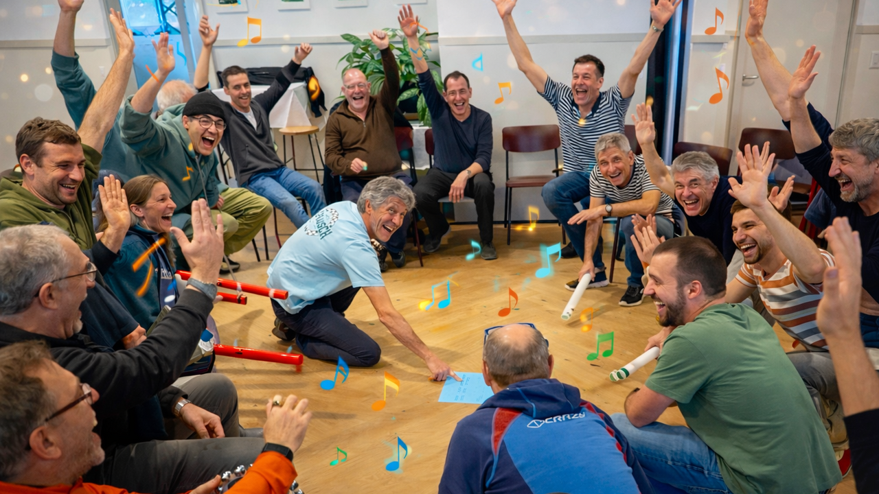 Das interaktive "MUSIK-QUIZ" lädt zu einem lebendigen Workshop ein, bei dem zwei Gruppen in einer Reihe von lustigen und aufregenden Disziplinen gegeneinander antreten – da bleibt kein Auge trocken! Keine Vorkenntnisse nötig, Dauer des Workshops ca. 120min., schweizweit möglich.