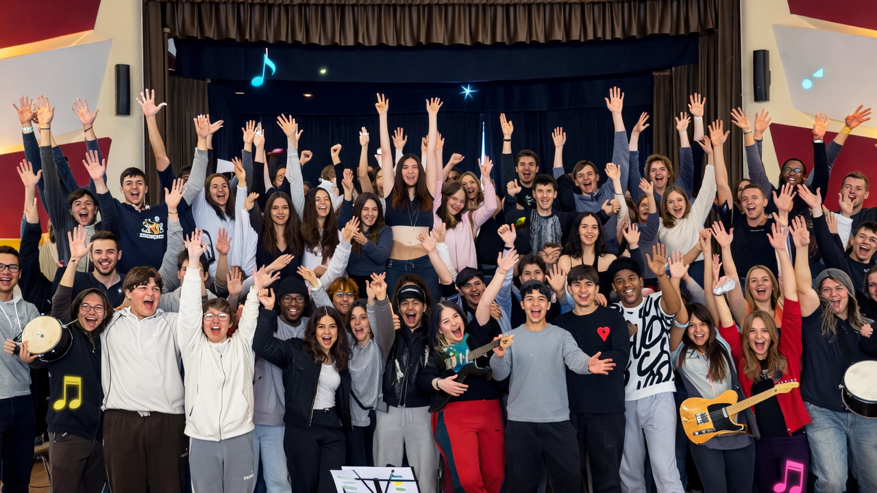 Der Teamsong - Ein einzigartiges Erlebnis – bis 120 Personen möglich. Sie und Ihr Team werden gemeinsam kreativ, funktionieren als Band zusammen und haben vor allem eines – ganz viel Spass! (keine musikalischen Vorkenntnisse nötig)