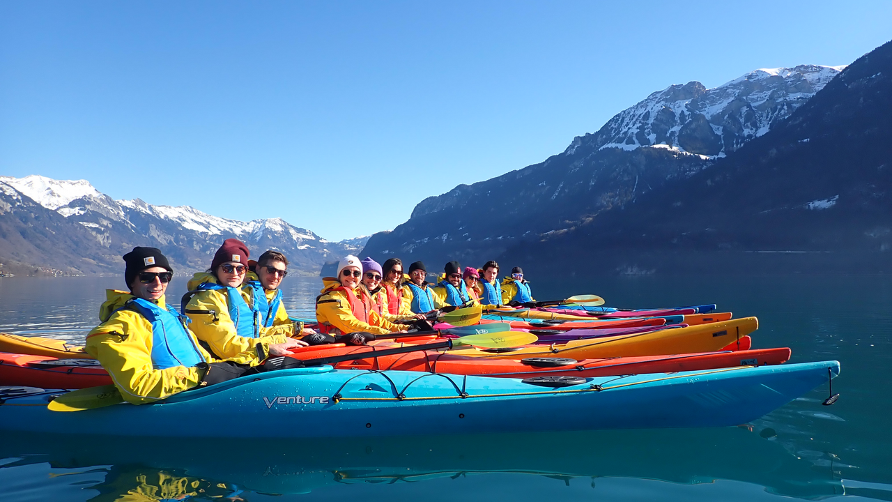 Kajaktour Brienzersee mit Hightide Kayak School
