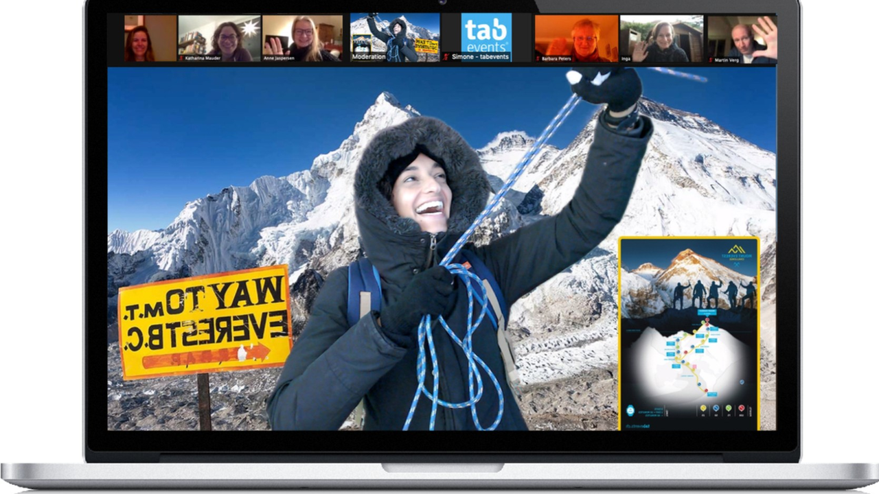 Expedition Mount Everest Remote Team Event: Mit unseren Bergführer:innen ist es möglich, virtuell den Mount Everest gemeinsam mit deinem Team zu besteigen.