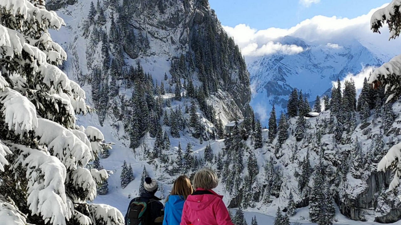 Schneeschuhwanderung und Fondueplausch Erleben Sie die Winteridylle des Stockhorns auf einer geführten Schneeschuhtour und geniessen Sie anschliessend ein wärmendes Fondue im Stockhorn Iglu gleich neben dem gefrorenen Hinterstockensee.