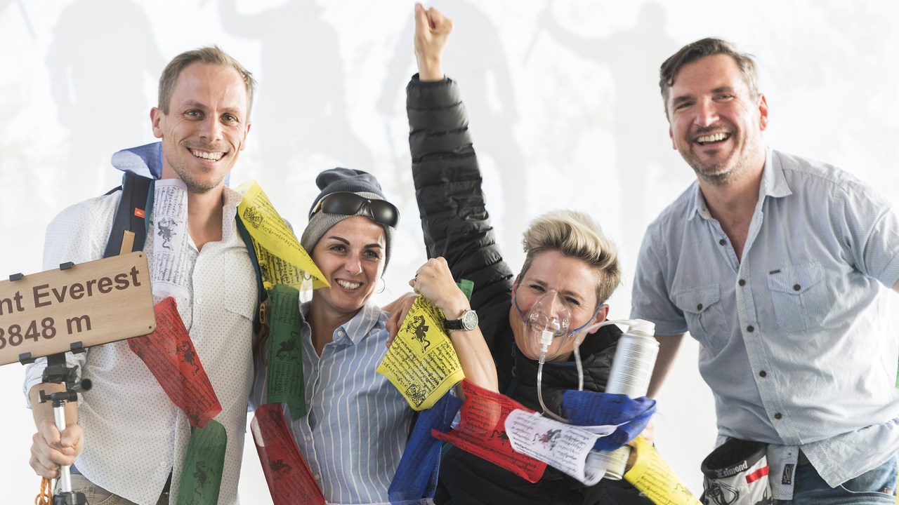 Expedition Mount Everest Wollen Sie mit Ihrem Team auch auf den Gipfel des Erfolgs? Die Abenteuersimulation einer Expedition zum höchsten Berg der Welt ermöglicht Teamspirit und Kommunikation nun auch als Business Game zu erleben.