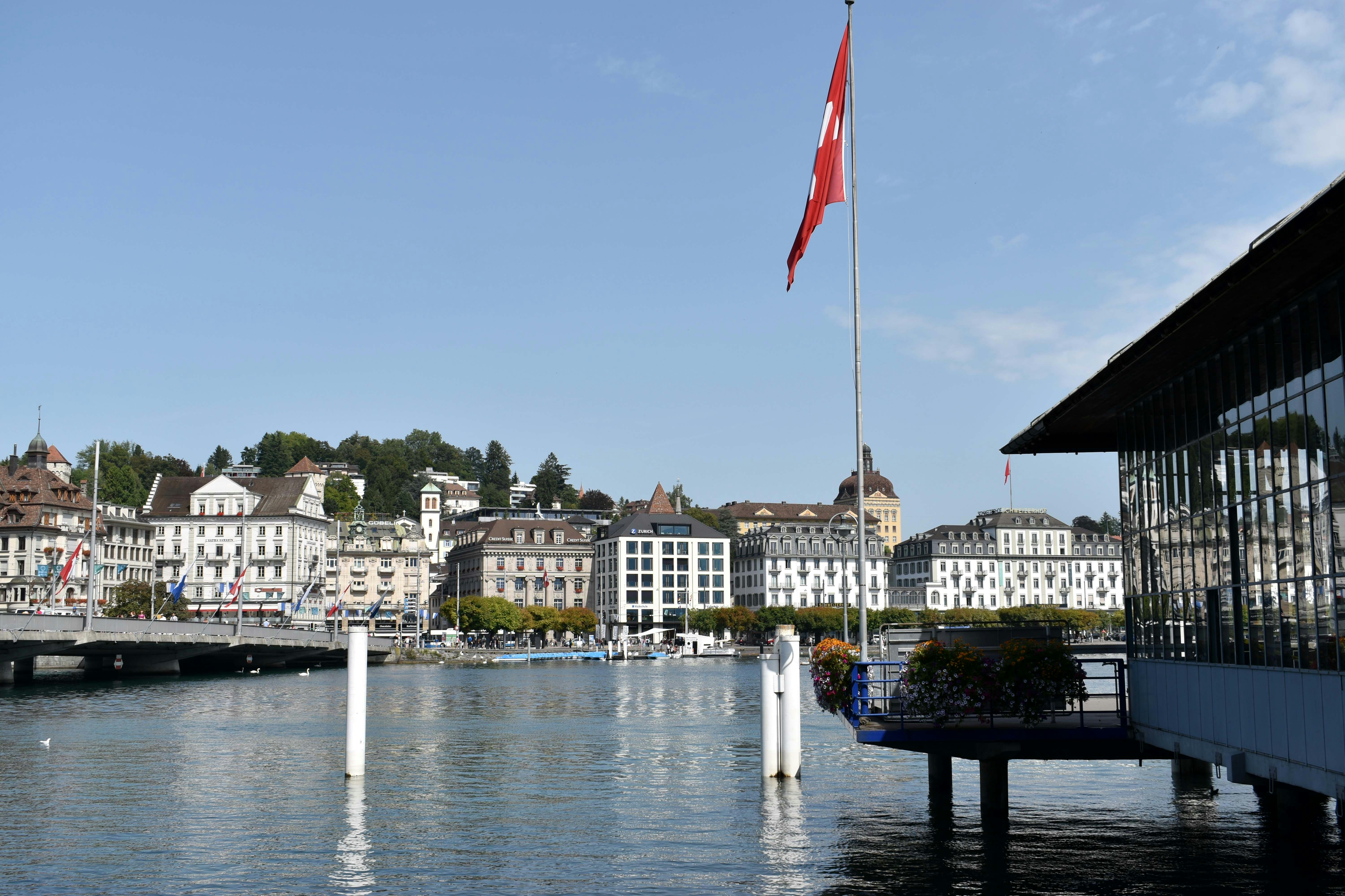 Ein Bild auf den Vierwaldstättersee von Luzern aus