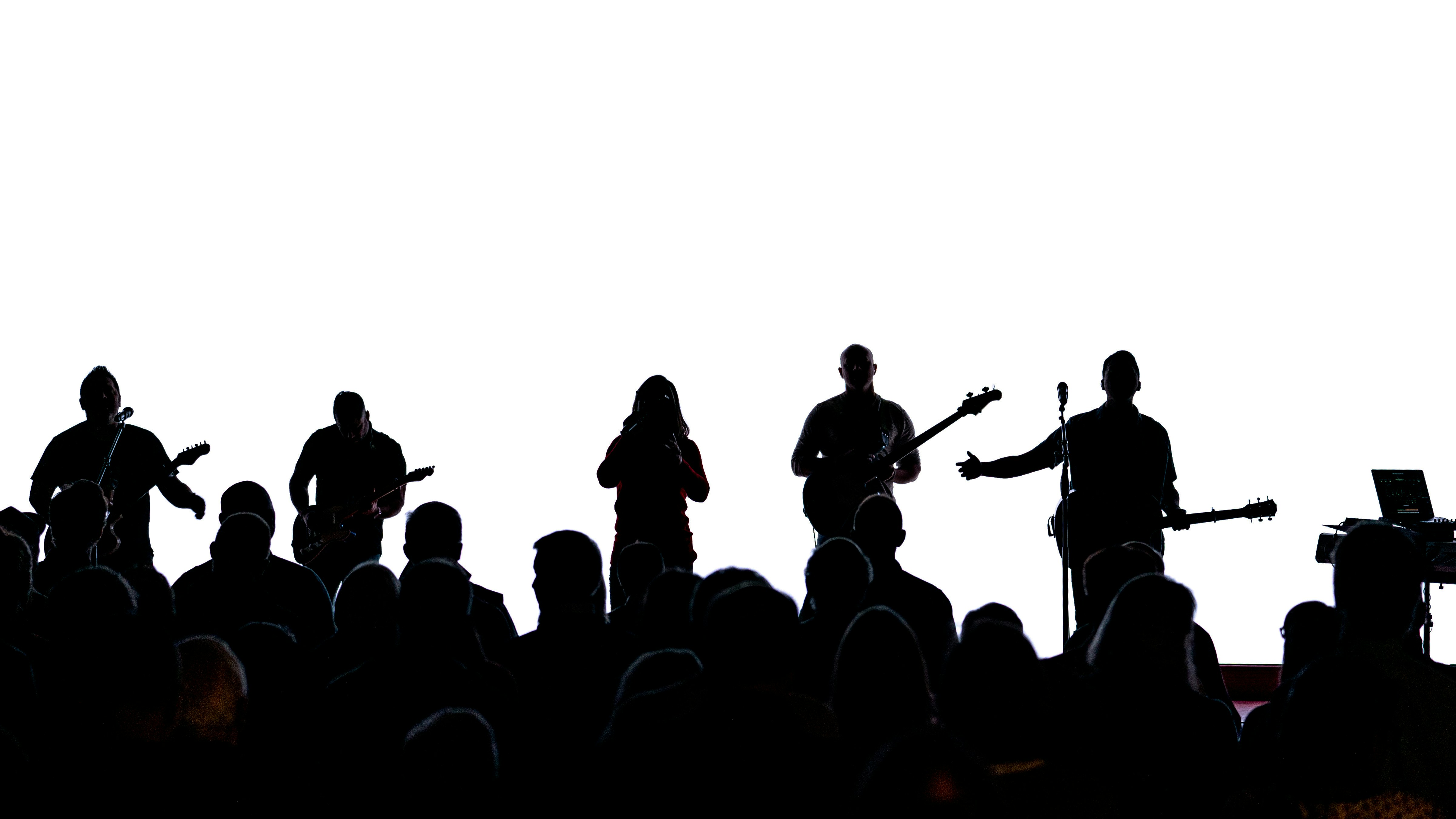 Band auf der Bühne